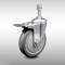 Service Caster 5 Inch SS Gray Polyurethane 3/8 Inch Threaded Stem Caster with Total Lock Brake SCC-SSTSTTL20S514-PPUB-381615 - alternate 1
